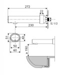 SCHELL - Modus Elektronická umyvadlová baterie E, HD-K, pro 1 druh vody, bateriové napájení, chrom 019540699