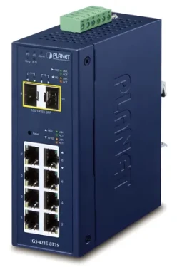 Planet switch 8x Gigabit + 2x SFP / Switch / Managed L2/L4 / 20 Gbit/s / IP30 (IGS-4215-8T2S)