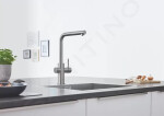 GROHE - Blue Home Dřezová baterie Connected, s chladícím zařízením a filtrací, supersteel 31539DC0