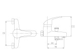 INVENA - Vanová baterie PEREA BW-05-001-Q