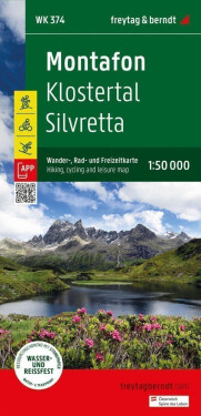 Montafon 1:50 000 turistická, cyklistická rekreační mapa