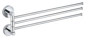 RAV Slezák - COLORADO - Koupelnový doplněk Trojitý držák ručníků otočný 399 mm, Chrom COA0603 COA0603