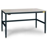 Manuflex LD1113.6011 ESD ESD pracovní stůl UNIDESK s kaučuk deska, rezedově zelená RAL 6011, Šxhxv = 2000 x 800 x 720-73