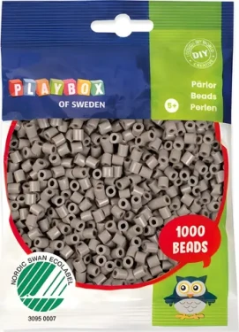 PLAYBOX Zažehlovací korálky šedé