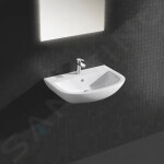 GROHE - Bau Ceramic Umyvadlo 646x468 mm, s přepadem, 1 otvor pro baterii, alpská bílá 39420000