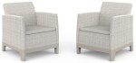 KETER SCANDI FORMA DUO SET - Pebble grey/Soft biege