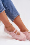 Sportovní dámské baleríny s pásky Růžové Farvessa 40