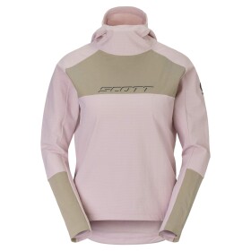 SCOTT Hoodie W's Vertic Pro Warm, Wax Pink/Portobello Beige (vzorek) velikost: M