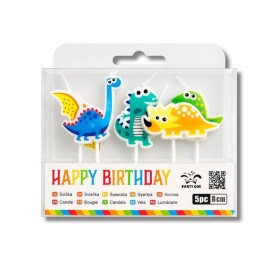 Dortisimo Svíčky Dinosauři (5 ks)