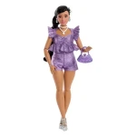 Mattel Barbie Deluxe modelka - Fialové Kraťasy
