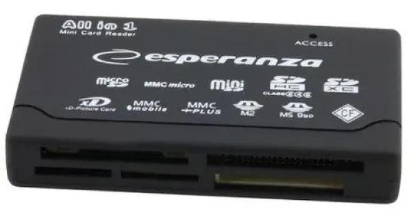 Esperanza EA119 čtečka paměťových karet All-in-One / USB 2.0 (MULESPCZP0004)