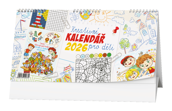 Stolní kalendář 2026 Baloušek - Kreativní kalendář pro děti