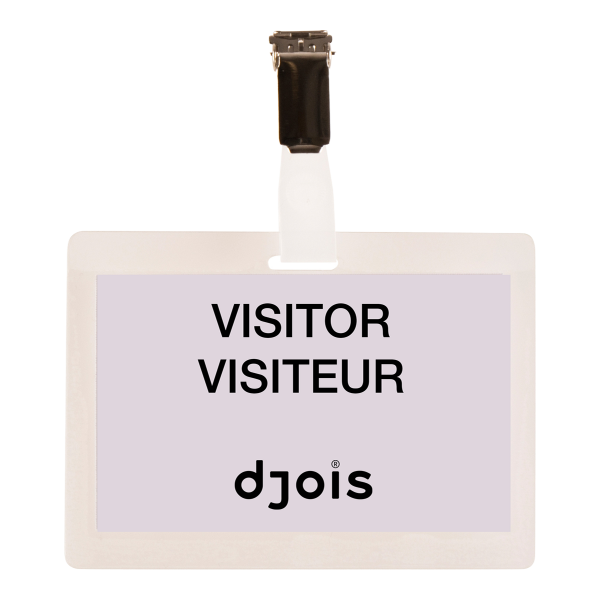 Djois jmenovka samolaminovací, 104 x 74 mm, transparentní, 25 ks