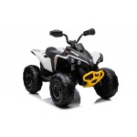 Mamido Dětská elektrická čtyřkolka Maverick ATV 2x200W bílá