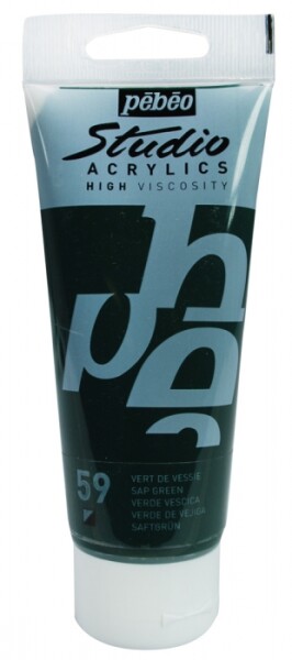 Akrylová barva Pébéo Studio Acrylic 100 ml - 059 zelená míza