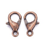 Karabinka - měděná - 12 x 6 mm - 1 ks