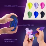 OKTO Modelování Malý svět v rámečku motiv "Netopýr" 21x21 cm, OKTO, W051114