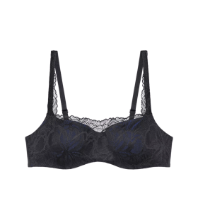 Dámská podprsenka Body Make-Up Illusion Lace Balconette - BLACK - černá 0004 - TRIUMPH BLACK 90B