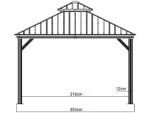 Sojag Messina 12x16 363x483x307 cm antracit