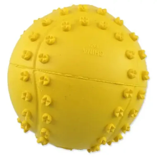 Dog Fantasy Hračka - míček tenis s bodlinami pískací mix barev 6 cm (454-31171)