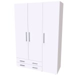 Nábytek Mikulík Skříň RIO 120-135 ROZMĚR: (š/v/h) 120 x 200 x 52 cm
