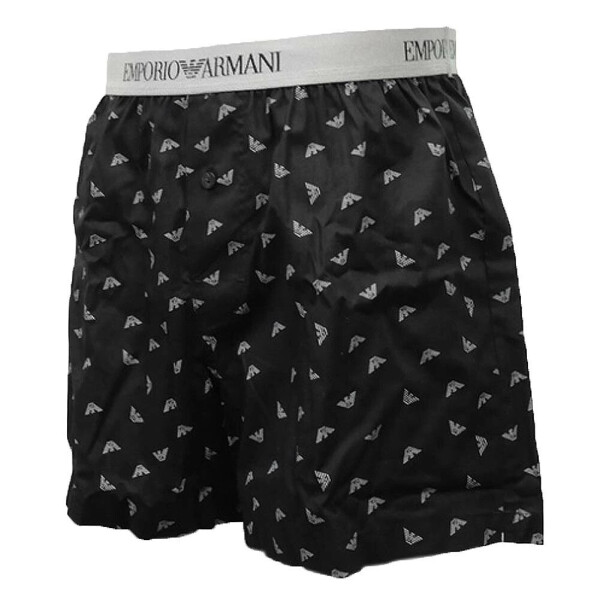 Pánské trenýrky 110991 4R576 35221 černé potiskem Emporio Armani