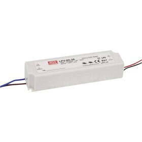 Mean Well LPV-60-48 napájecí zdroj pro LED konstantní napětí 60 W 0 - 1.25 A 48 V/DC bez možnosti stmívání, ochrana proti přepětí 1 ks