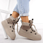 Dámské sněhule na platformě WOL280B Béžová - Potocki béžová 38