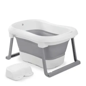 Hauck Vanička skládací XXL Wash N Fold, white/stone (HK727041)