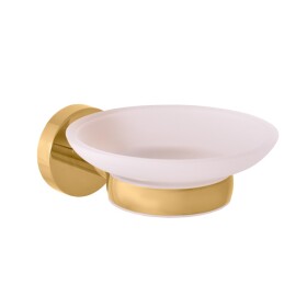 RAV Slezák - COLORADO - Koupelnový doplněk Mýdlenka skleněná, Zlatá - kartáčovaná COA0300ZK COA0300ZK