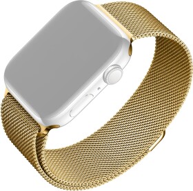 FIXED Mesh Strap Síťovaný nerezový řemínek pro Apple Watch 38 40 41mm zlatá (FIXMEST-436-GD)