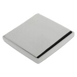 Taburet s úložným prostorem, krémová manšestrová látka