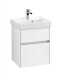 VILLEROY & BOCH - Collaro Umyvadlová skříňka, 46x55x37 cm, 2 zásuvky, Glossy White C00600DH