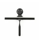 Compactor Bestlock Black Držák s koupelnovou stěrkou s přísavkou černá / bez vrtání (RAN9785)