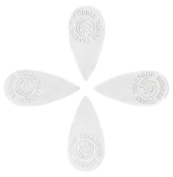 Timber Tones Rubber Tones Teardrop White Silicon 4-Pack