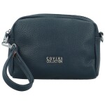 Stylová dámská mini koženková crossbody kabelka Fehmi, tmavě modrá