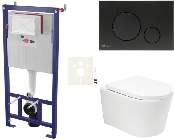 Závěsný WC set do lehkých stěn / předstěnová SAT BREVIS SIKOSSBRTOR68K SIKOSSBRTOR68K