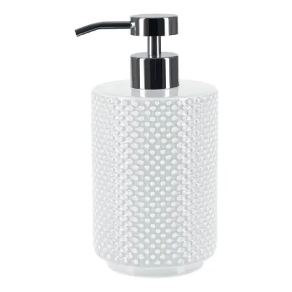 Spirella MERO dávkovač mýdla bílý / keramika / 400 ml (7610583193407)
