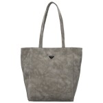 Trendy dámská koženková kabelka na rameno Faidra, šedá