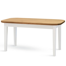 STIMA Jídelní stůl MINI FORTE - podnož bílá/černá ROZMĚR: (š/h/v/r) 120 x 85 x 77 cm (+40 cm rozklad)