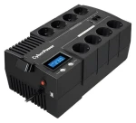 CyberPower BR1000ELCD černá / Záložní zdroj UPS / 1000VA/600W / LCD / 8x zásuvka / USB (BR1000ELCD)
