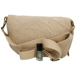 Trendy dámská textilní ledvinka Lena, tmavě béžová