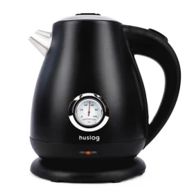 Huslog Rychlovarná konvice s teploměrem černá / 2200W / 1.7 L / otočná základna 360° (KAT00123)