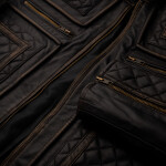 Pánská Kožená Bunda Zelux Cortè Brixton Hnědá Velikost: L