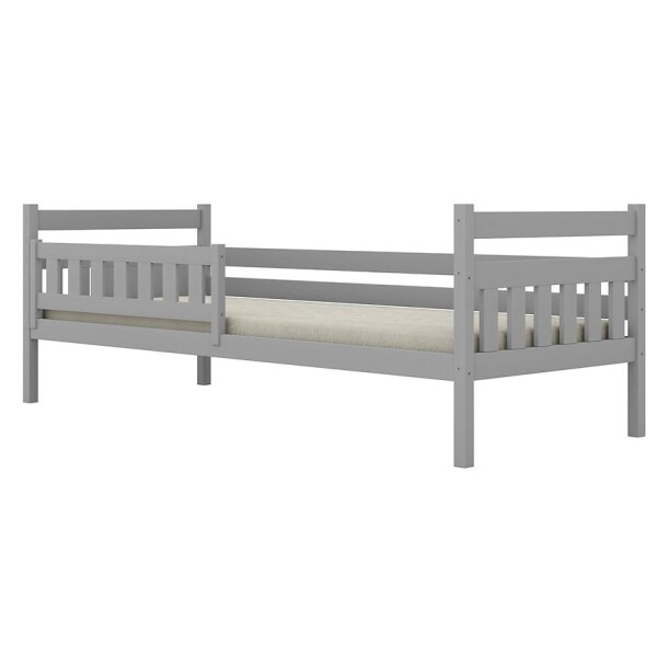 Postel Dawid standard + zábrana 80x200 šedá