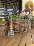 Strömshaga Skleněná petrolejová lampa Straight Small, čirá barva, sklo