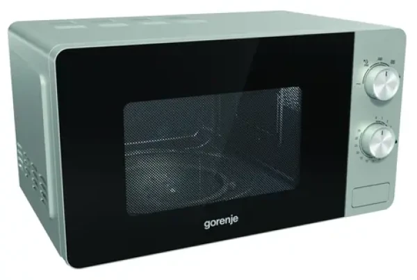 Gorenje MO17E1S stříbrná / Mikrovlnná trouba / 17 l / 700 W / volně stojící / bez displeje (MO17E1S)