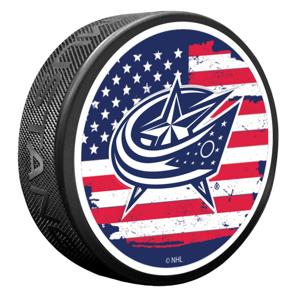 Mustang Puk Columbus Blue Jackets NHL Patriot