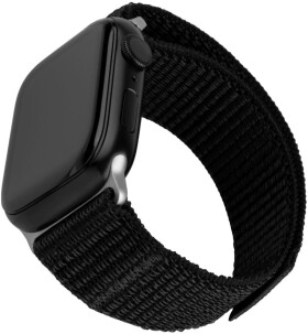 Nylonový řemínek Fixed Nylon Sporty Strap pro Apple Watch Ultra 49mm, černý