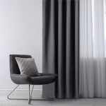 Zatemňovací závěs blackout RESTILO grafitový 140 x 245 cm 1 ks
